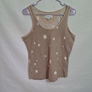 Karen Neuburger Tan Lounge Top